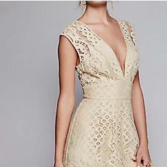 Free People One Million Lover Cream Lace Dress - Picture 4 of 15